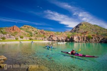 Sea Kayakers in Honeymoon Cove, Danzante Island.