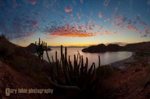 Sunset, Puerto Balandra, Isla Carmen, Baja, Mexico.