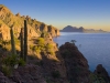 Sunrise on Danzante, Isla Carmen in background.