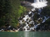 Ford\'s Terror waterfall. A Yosemite-on-the-water, steep-walled Ford\'s Terror has many waterfalls that plunge to the sea.