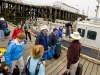 Loading onto the shuttle boat at Port Hardy; God\'s Pocket is 50 minutes away.