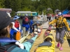 Lexi explains the drill before our first paddle.
