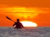 Paddling into Sea of Cortez sunrise