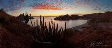 Sunset, Puerto Balandra, Isla Carmen, Baja, MX.