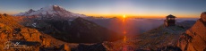 Fremont lookout to Mt. Rainier, Mt. Rainier NP.