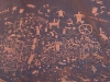 Newspaper Rock. Petroglyph panel near Needles District, cropped from a 25MP stitched-together image.