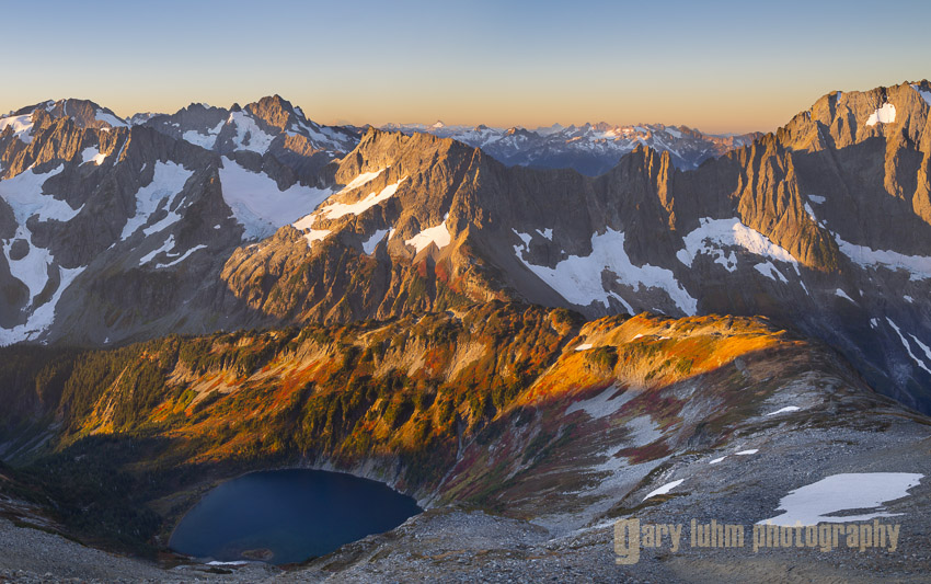 Sahale Arm, North Cascades National Park, Washington Canon 5D III, 24-105mm f/4L @ 28mm, @f/11, 1/8 and 1/25sec, iso100.