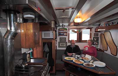 Home Shore Galley: Capt. Jim Kyle, guest and breakfast