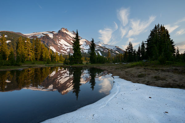 Same image with Lightroom 3 adjustments; sky darkened 1.4 stops using adjustment brush;10 points recovery and fill light, added saturation. This is a reasonable match to what I saw in the viewfinder, but perhaps not quite as dramatic as a Velvia film/split filter capture.