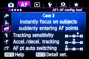 Case 3. +1,0,0. Tracking set to +1.