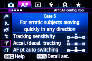 Case 5. 0,0,1. Erratic movement. Hard to track; can't stay on bird.