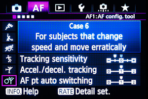  Case 6. -1,1,1. Track, accelerate, auto-switch (Tracking custom-adusted to -1). 