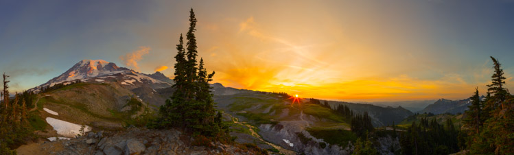 Van Trump Memorial area, stitch from 9 images, Canon 5D III, 26mm, f/11, 1/15sec, ISO 100.