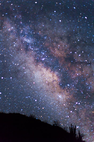 Blown focus on the Milky Way. Baja, Mexico. Canon 50mm f/1.8 at f/2.