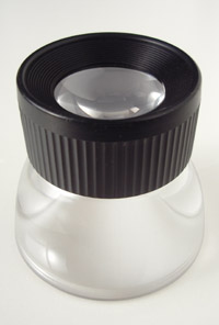 A small loupe is handy to get the most accurate focus on the LCD screen.