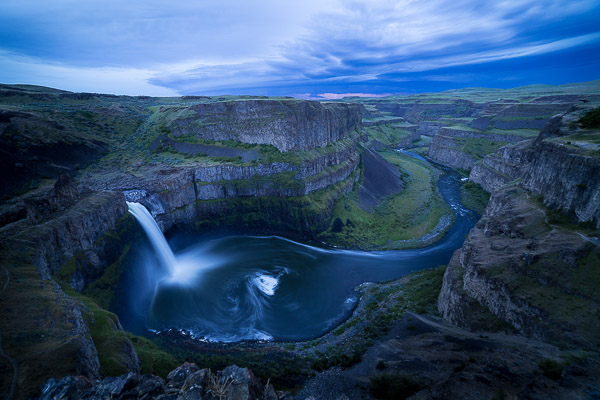 HDR capture of Palouse Falls via LIghtroom. Canon 5D III with Rokinon 14mm f/2.8 at f/8.